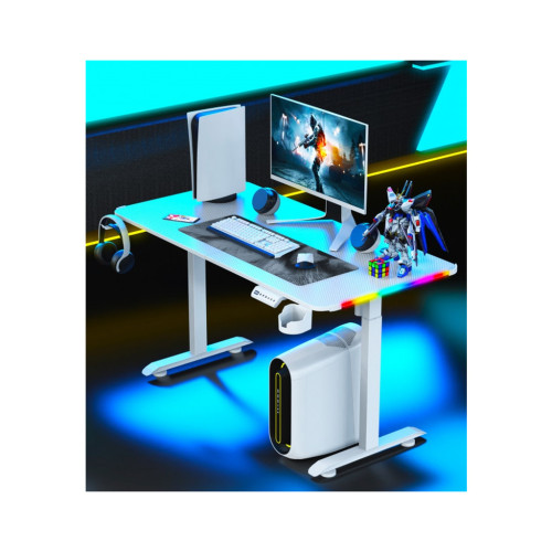 Комп'ютерний стіл GT Racer T-1231 White (T-1231 (120x60x73-117) White) – GT Racer (вид 2)