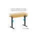 Компьютерный стол OfficePro ODE1260LW Wood/Black (ODE1260LW) – OfficePro (вид 1)