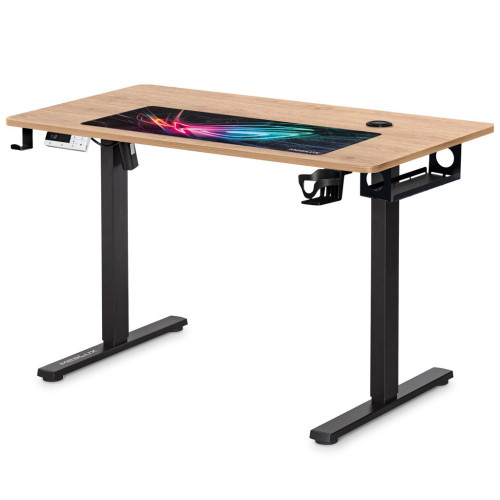 Комп'ютерний стіл Mealux PowerDesk Energy Mahogany з електрорегулюванням висоти (EVO-201 Energy Mahogany/B) – Mealux
