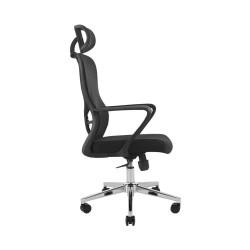 Офісне крісло Richman Солана Хром M-1 (Tilt) Сітка чорна (ADD0003214)