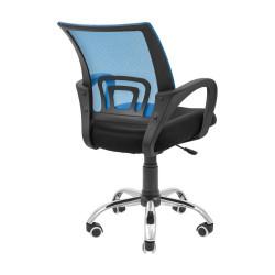 Офісне крісло Richman Спайдер Ю Хром Піастра Сітка чорна + синя (ADD0003023)
