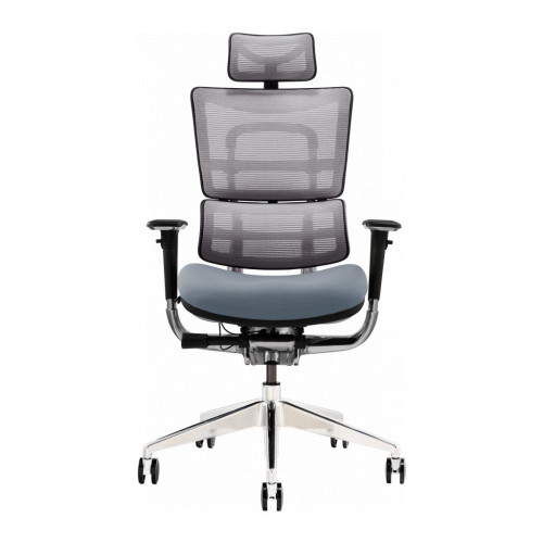 Офісне крісло GT Racer X-801 Bright Gray (X-801 Bright Gray (W-20 B-40)) – GT Racer (вид 1)