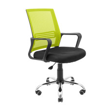 Офисное кресло Richman Джина Хром Пиастра Сетка черная+зеленая (ADD0003093)