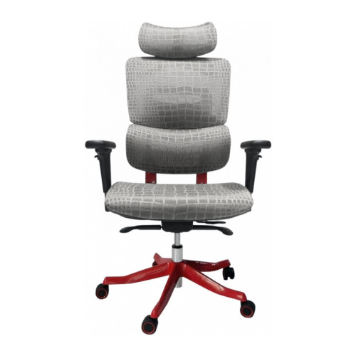 Офісне крісло GT Racer X-626 Gray/Red - Стиль та комфорт – GT Racer (вид 1)