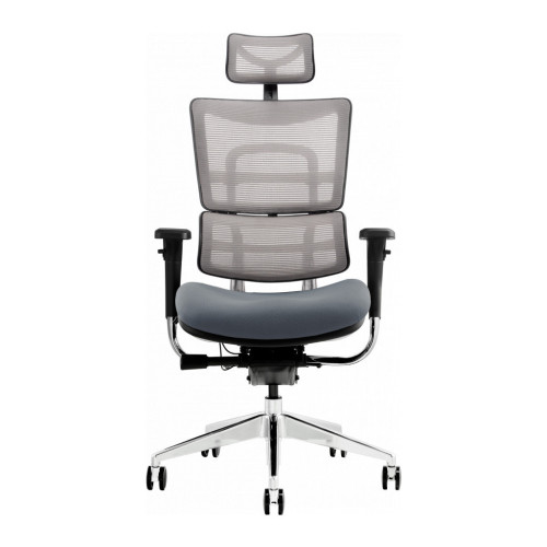 Офісне крісло GT Racer X-802 Bright Gray (X-802 Bright Gray (W-20 B-40)) – GT Racer (вид 1)