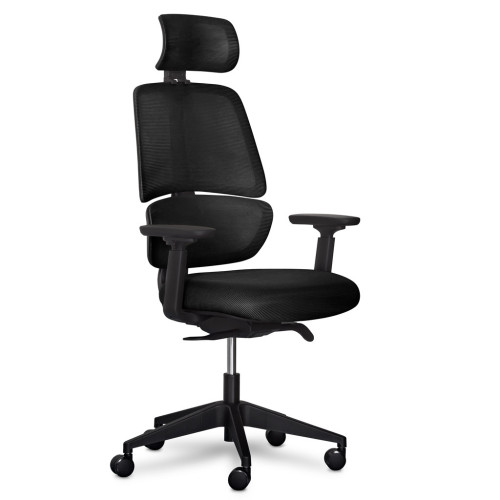 Офісне крісло Mealux Leo Air Plus Black (Y-546 KB) – Mealux