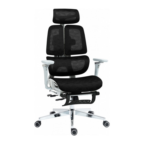 Офісне крісло GT Racer B-2450 White/Black – GT Racer