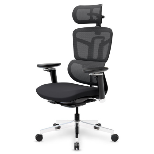 Офісне крісло Mealux S4 Air Fabric Black (HF-S4 F/B) – Mealux (вид 1)