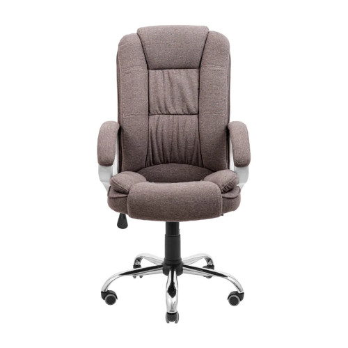 Офісне крісло Richman Каліфорнія Ю Хром П2 M-1 (Tilt) Мадрас ДК Браун (R00000049596) – Richman (вид 1)