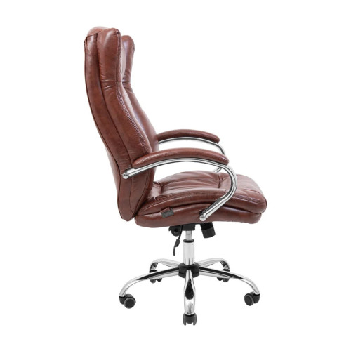 Офісне крісло Richman Сенатор Хром М-2 (Anyfix) Коричневе (IM0000019) – Richman (вид 2)
