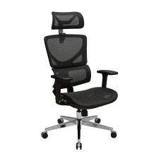 Офисное кресло Richman Эрговик Хром Synchro Сетка Черное (R00000052545)