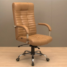 Офісне крісло Richman Хром П1 M-2 (Anyfix) Шкіра Люкс комбо Какао (R00000049263)