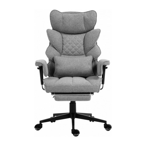 Офісне крісло GT Racer B-2511 Gray (B-2511 Fabric Gray) – GT Racer (вид 1)