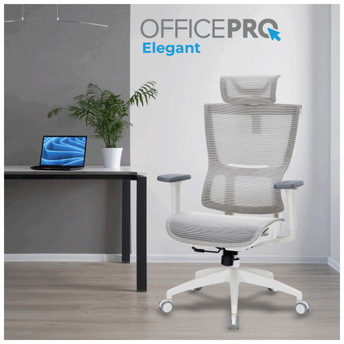 Офисное кресло OfficePro Elegant OC660-W-DG-DG (OC660-W-DG-DG) – OfficePro (вид 1)