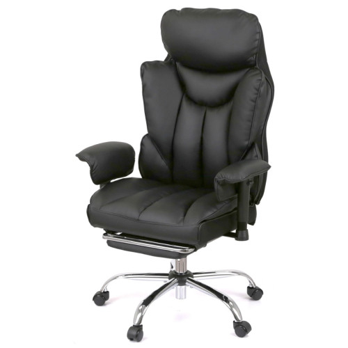Офісне крісло Аклас Бамбетель RL 10093H Чорний (PU Black) (00158595) – АКЛАС
