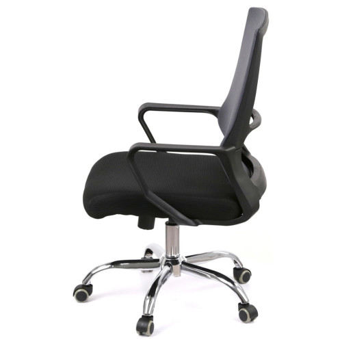 Офісне крісло Аклас Конвалія BL Tilt Сірий (Сірий/Чорний) (00160109) – АКЛАС (вид 2)