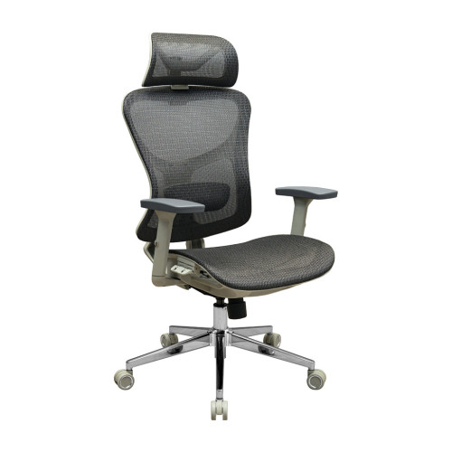Офисное кресло Richman Эргостар Хром Synchro Сетка Серое (R00000052542) – Richman