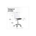 Офисное кресло Evo-kids Capri White / Black (H-231 W/B) – Evo-kids (вид 1)