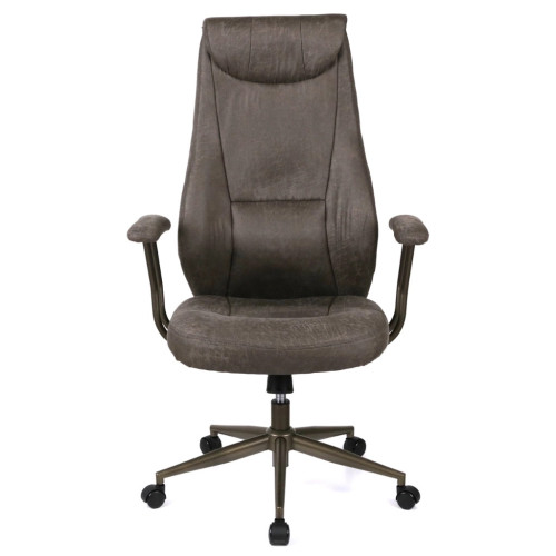 Офісне крісло Аклас Булат R-SR (Штучна замша 02 Dark gray) (00172366) – АКЛАС (вид 1)