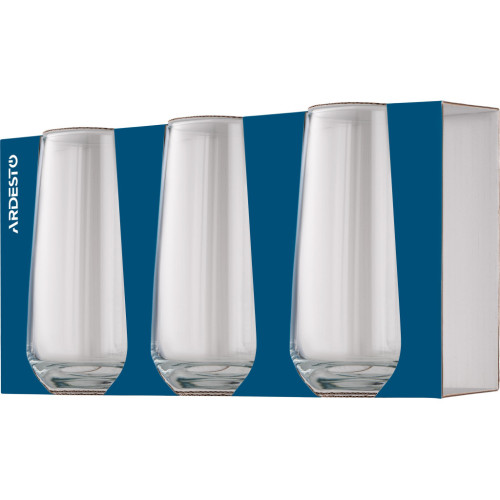 Набор стаканов Ardesto Gloria Shine 480 мл 3 шт (AR2648GS) – Ardesto (вид 1)