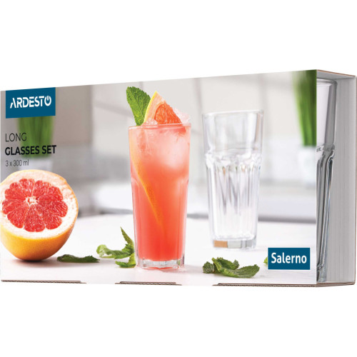 Набор стаканов Ardesto Salerno 300 мл 3 шт (AR2630LS) – Ardesto (вид 2)