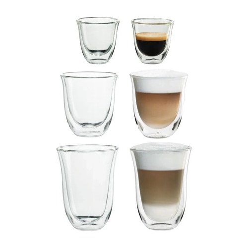 Набор стаканов DeLonghi DLSC302 Mix 90/270/330 мл 6 шт (5513284451) – DeLonghi
