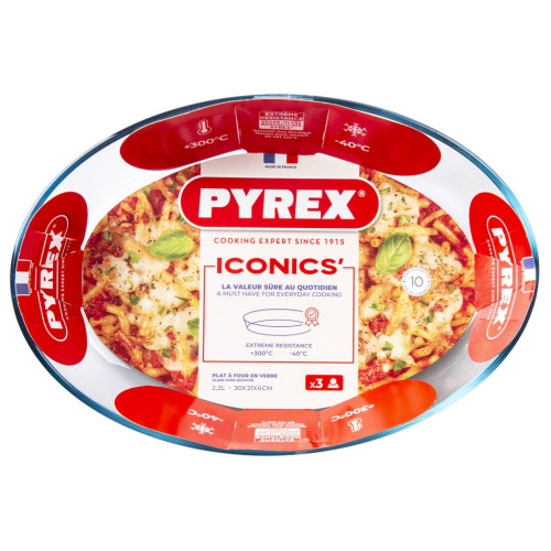 Форма для выпечки Pyrex Essentials овальна 30 х 21 х 6 см 2,2 л (345B000/8044) – Pyrex (вид 3)
