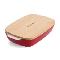 Форма для выпечки KitchenAid з кришкою керамогранітна 1,9 л Червона (CC006106-001)