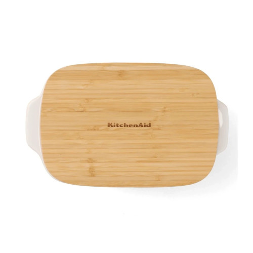 Форма для випікання KitchenAid з кришкою керамогранітна 1,9 л Кремова (CC006107-001) – KitchenAid (вид 2)