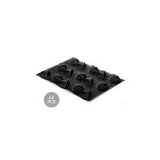 Форма для выпечки Silikomart Triangle Набір "трикутник" перфоровані 400х300 мм 2 шт (AIR PLUS 21 TRIANGLE)