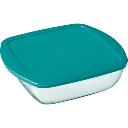 Форма для випікання Pyrex CookStore з кришкою квадратна 22 х 22 х 7 см 2.2 л (212P000/7645) – Pyrex