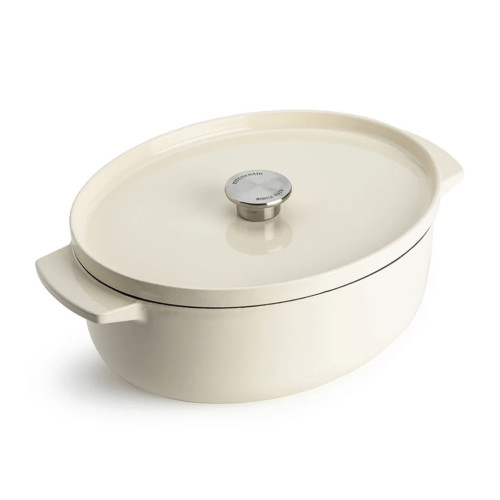 Гусятниця KitchenAid Cast Iron 30 см 5,6 л Мигдалевий крем (CC006062-001) – KitchenAid