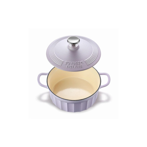 Гусятница Buydeem CP521 Petal Purple чавунна емальована 2.9 л (CP521-PP) – Buydeem (вид 2)
