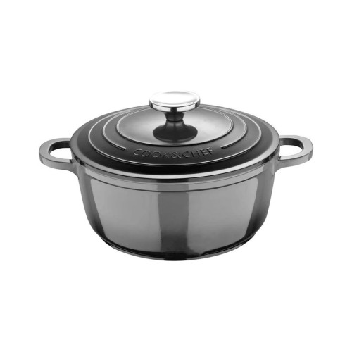 Кастрюля Bergner Excalibur з кришкою Сіра 2,2 л (BG-36100-GY) – Bergner