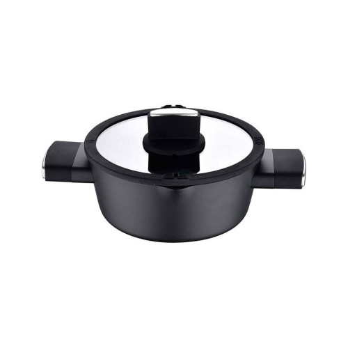 Кастрюля Bergner Ion Plus з кришкою 3.5 л (BG-35911-BK) – Bergner