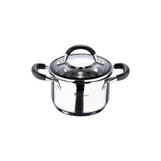 Кастрюля MasterPro Foodies collection висока з кришкою 1,8 л (BGMP-1504-BK)