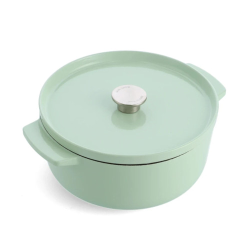 Кастрюля KitchenAid чавунна з кришкою 5,2 л Фісташкова (CC007434-001) – KitchenAid