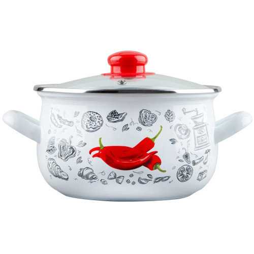 Кастрюля Gusto "Перчинка" Б 16 см 2,1 л (GT-T-116-WP) – Gusto