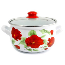 Кастрюля Interos емаль Каркаде 3,1л (ІТ-2392-18)