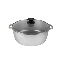 Кастрюля Brizoll алюмінієва зі скляною кришкою 4 л (10-004-6)