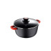 Каструля Bergner Chroma, з кришкою 24 см, 5 л (BG-30115-BK) – Bergner