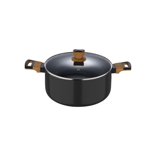 Каструля Bergner Earth black, з кришкою 20 см, 2.5 л (BG-32035-BK) – Bergner (вид 1)