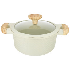 Каструля Resto Ran біла 20 см 2.4 л (93801)