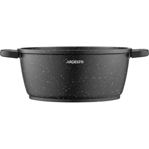 Каструля Ardesto Gemini Anzio скляна кришка 24 см 4,4 л чорна (AR2424GE) – Ardesto (вид 2)