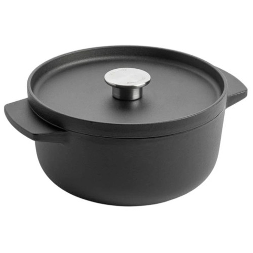 Каструля KitchenAid Matte Oven-to-table, чавунна з кришкою 3,3 л, чорна (CC004899-001) – KitchenAid
