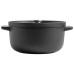 Каструля KitchenAid Matte Oven-to-table, чавунна з кришкою 3,3 л, чорна (CC004899-001) – KitchenAid (вид 1)