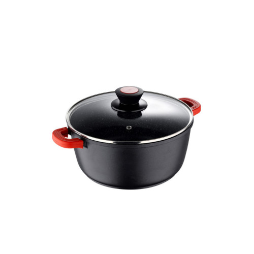 Каструля Bergner Chroma, з кришкою 28 см, 6 л (BG-30116-BK) – Bergner