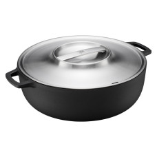 Каструля Fiskars Norden Grill з кришкою чавунна 6 л (1066430)