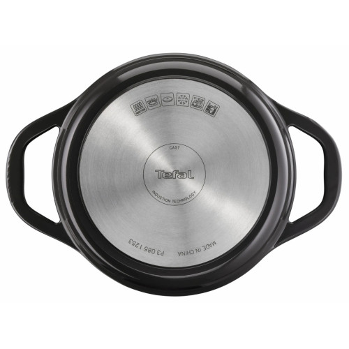 Каструля Tefal Air, з кришкою, 3.1л, алюміній, чорний (E2554404) – Tefal (вид 1)