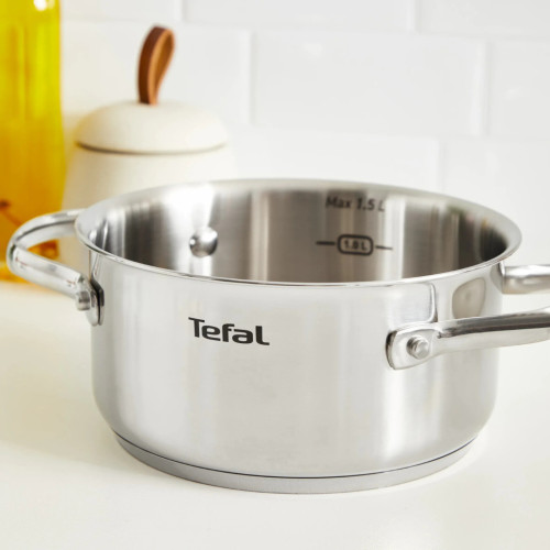 Каструля Tefal Minis, з кришкою,1.5 л, нержавіюча сталь, скло (H8744255) – Tefal (вид 2)